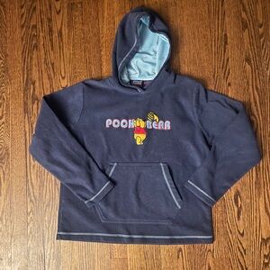 VINTAGE Disney Winnie The Pooh Youth Pullover Hooded Sweatshirt YXL